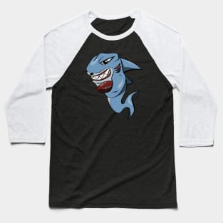 Football Shark Mascot Baseball T-Shirt